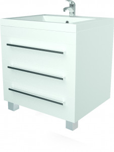 У51036 Тумба Соната 58Н 3я, Белый глянец 1 Marka Соната