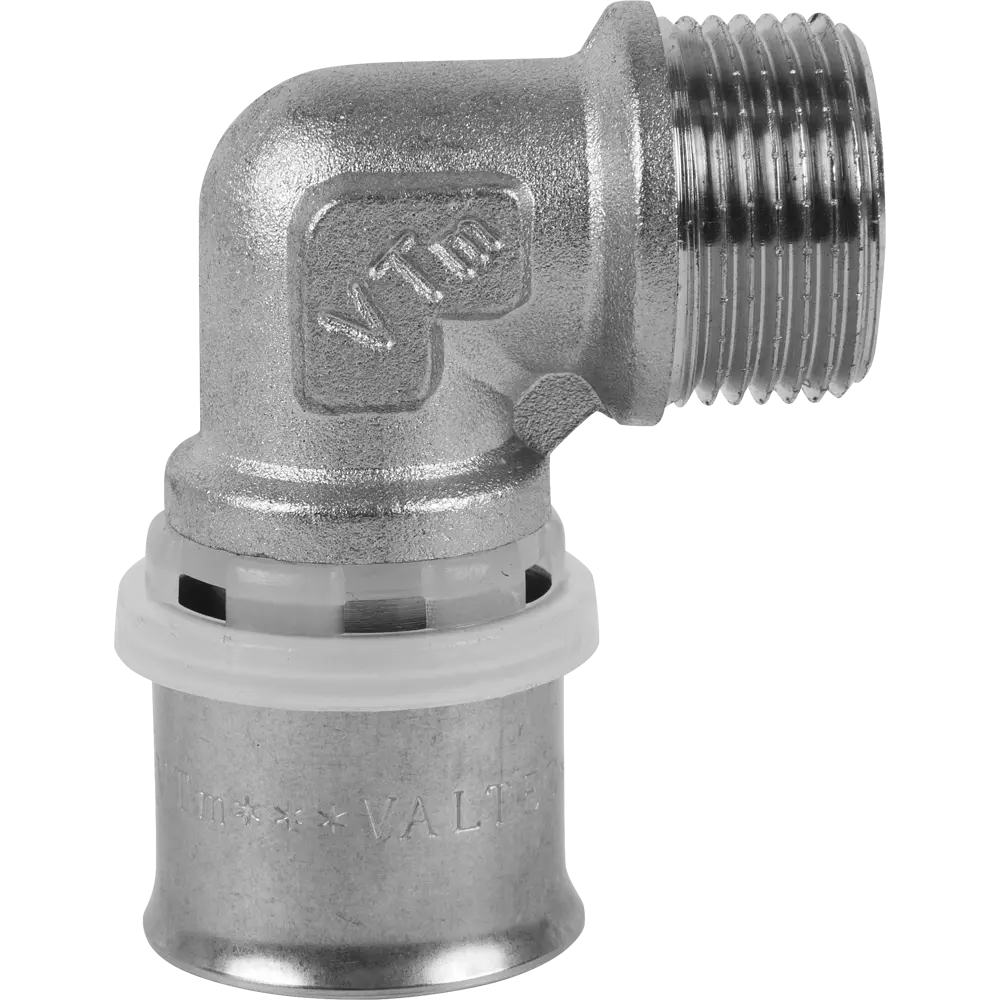 Угол комбинированный 90° Valtec 3/4"x26 мм НР никелированная латунь VTM.253.N.002605 15474698 STLM-2039849  - Вид №3