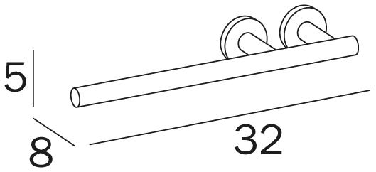 INDA® Вешалка для полотенец Touch A4618a - Вид №1