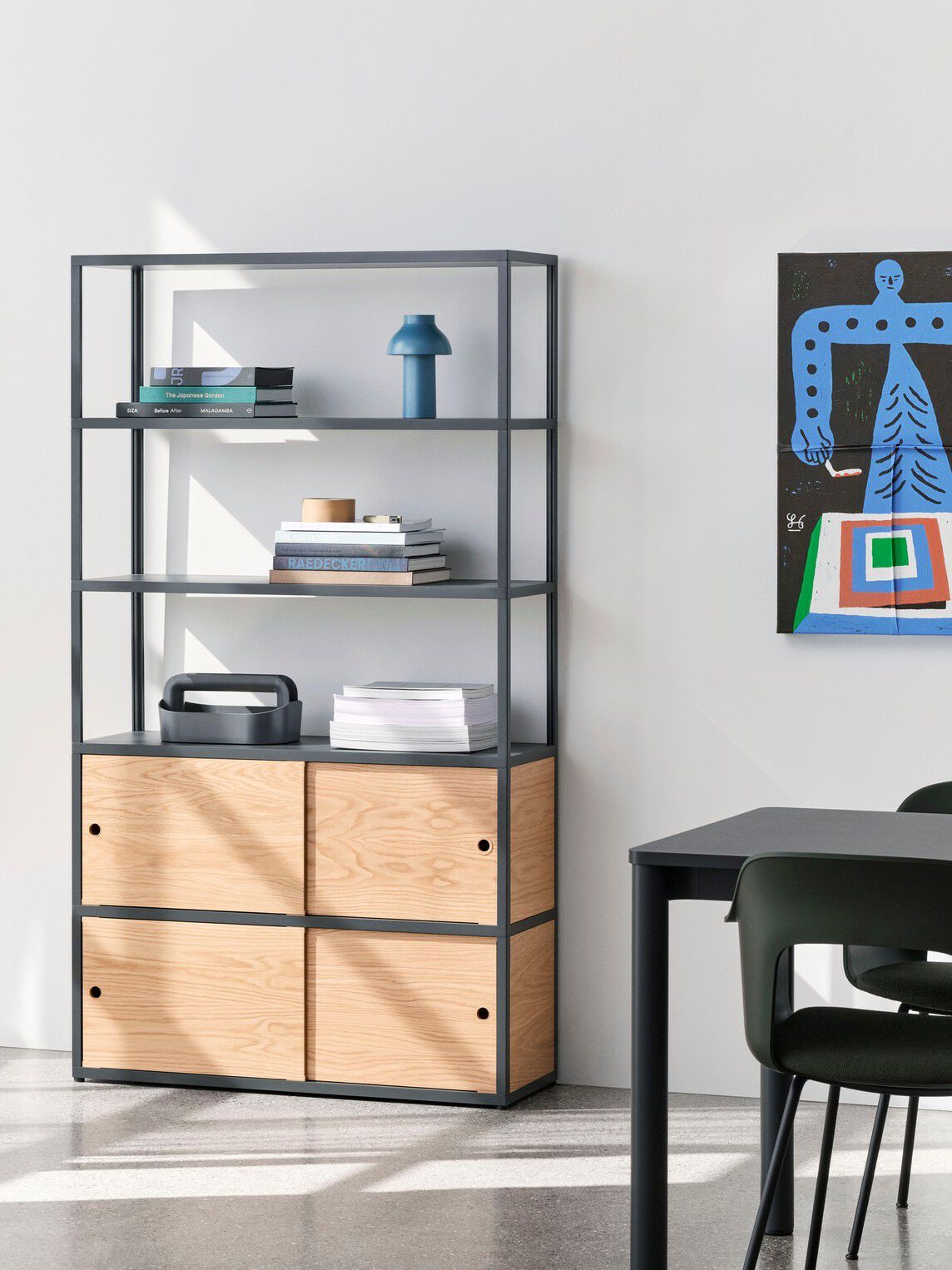 Полипропиленовый стул с подлокотниками с открытой спинкой Hay макет ARCH-00062765 - Вид №32