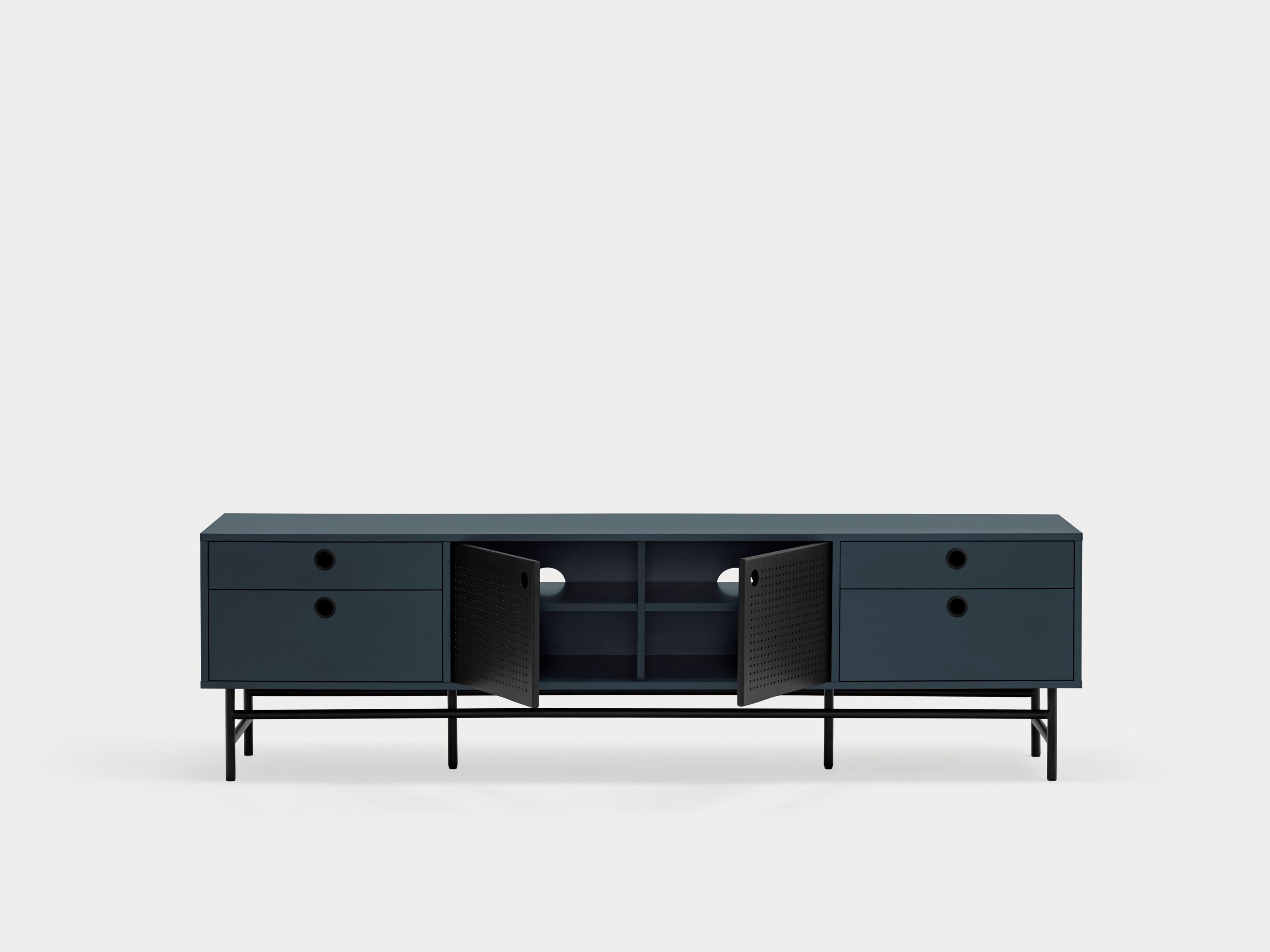 Шкаф для телевизора из МДФ с распашными дверцами и ящиками TEULAT точка ARCH-00150209 - Вид №14