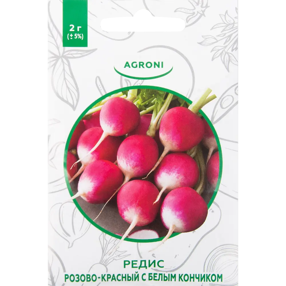 Семена Редис розово-красный с белым кончиком XS 82457683 STLM-2146484 AGRONI 