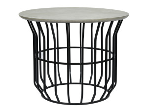 Овальный садовый журнальный столик из волокнистого бетона