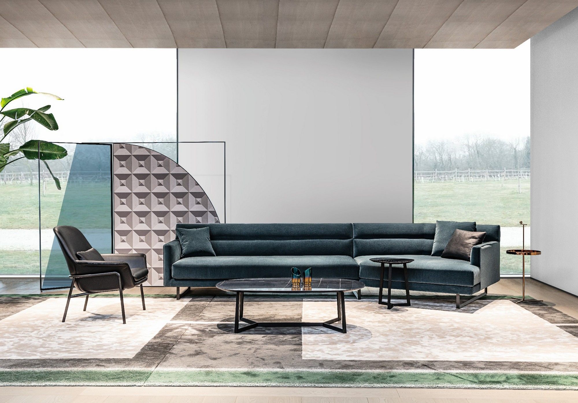 Изогнутый диван из ткани CAMERICH Amor ARCH-00151662 - Вид №9