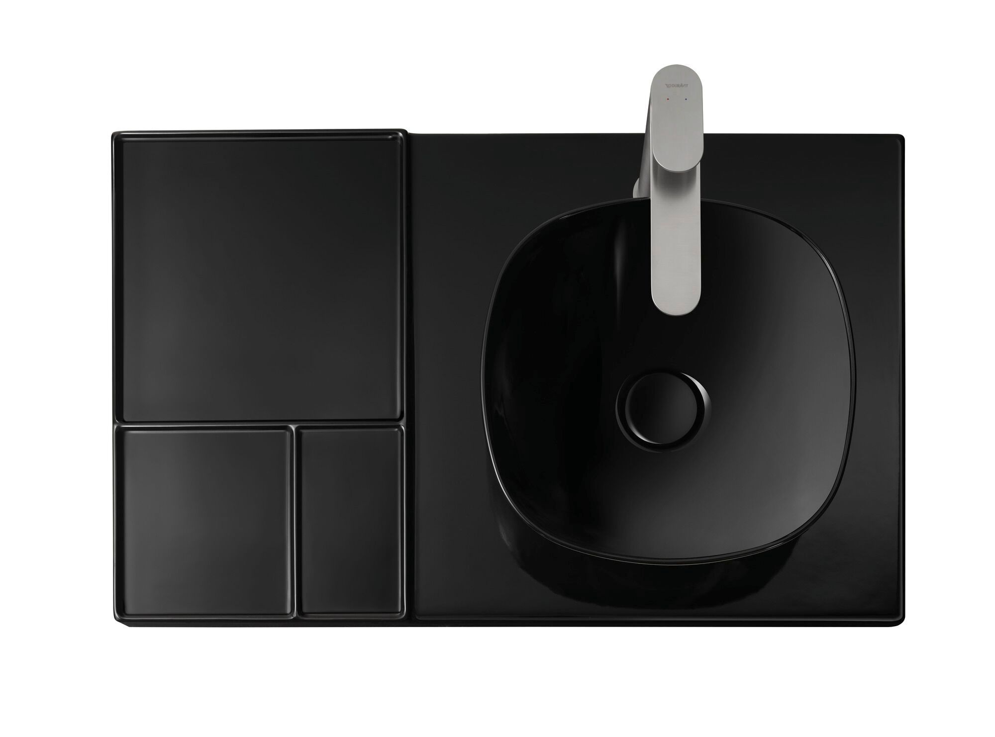 Керамическая прямоугольная раковина с полукругом Duravit Aurena ARCH-00112502 - Вид №6