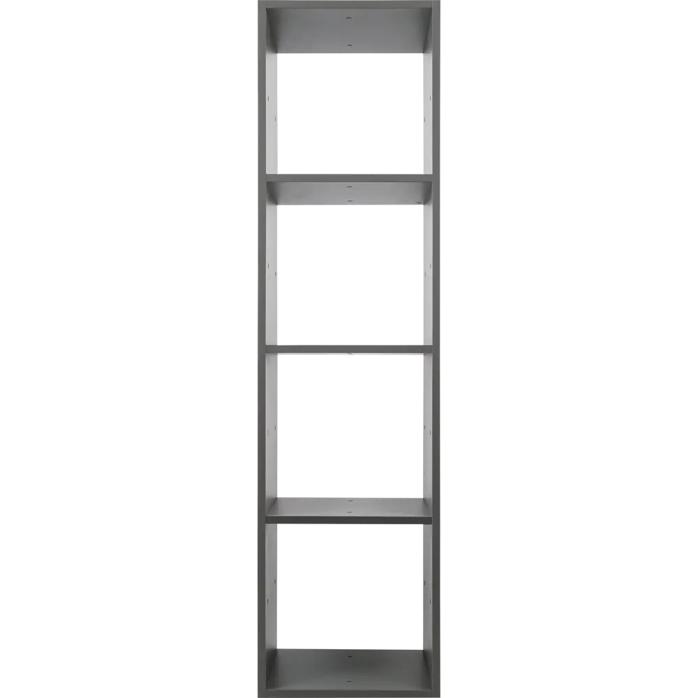 Стеллаж Spaceo KUB 4 секции 36x139x31.5 см ЛДСП цвет графит 82731872 STLM-2103032  - Вид №4
