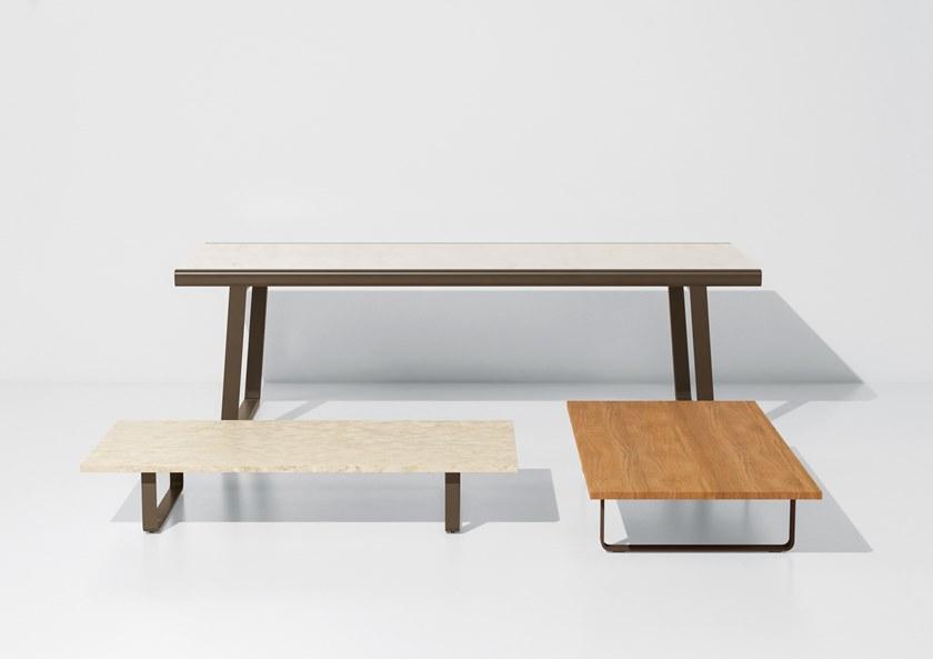 Kettal Раздвижной садовый обеденный стол из мрамора Bitta #7017 - Вид №1