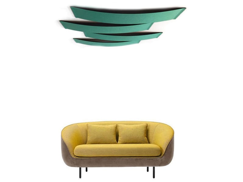 Термоформованная потолочная звукопоглощающая мономатериальная панель Slalom ECOrange ARCH-00002959 - Вид №2