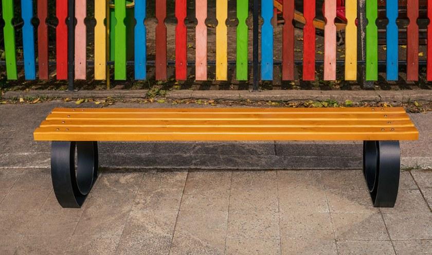 ENCHO ENCHEV - ETE Скамья из дерева и металла без спинки  50  - Вид №2