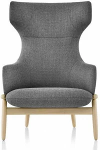 Herman Miller Кресло Bergere из ткани с высокой спинкой Reframe