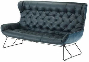 Freifrau Стеганый 3-местный кожаный диван Leya