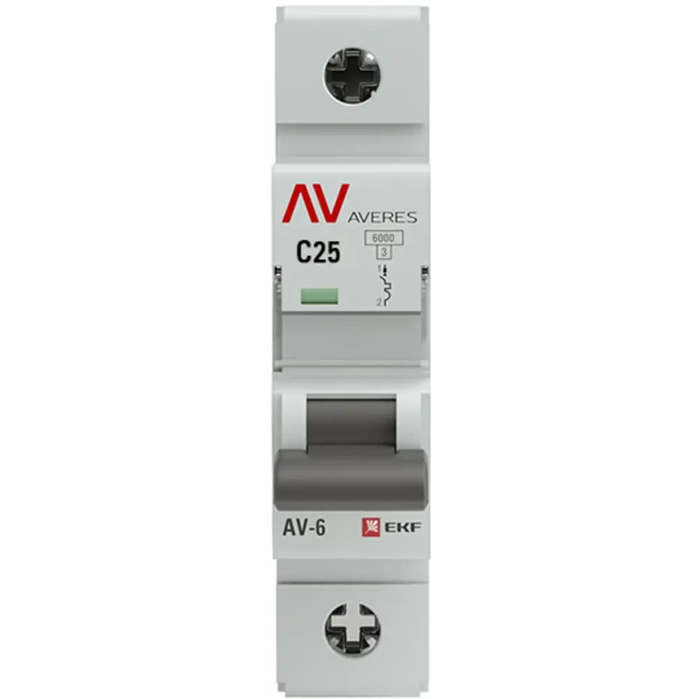 Автоматический выключатель EKF AV-6 1P для защиты электросети 84579873 STLM-0052235 - Вид №1
