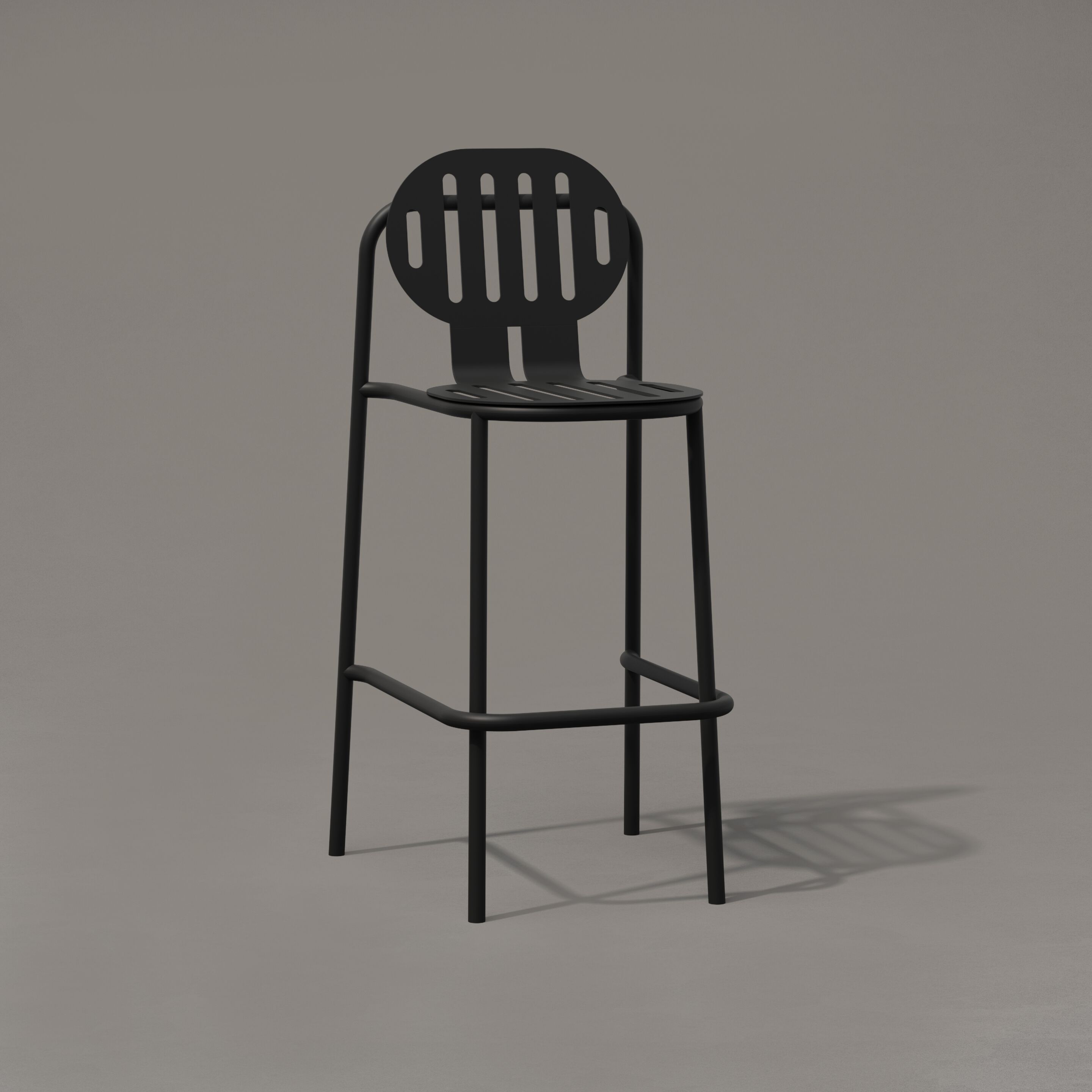 Высокий алюминиевый садовый стул с порошковым покрытием со спинкой Joyf пустыня ARCH-00120103 - Вид №3