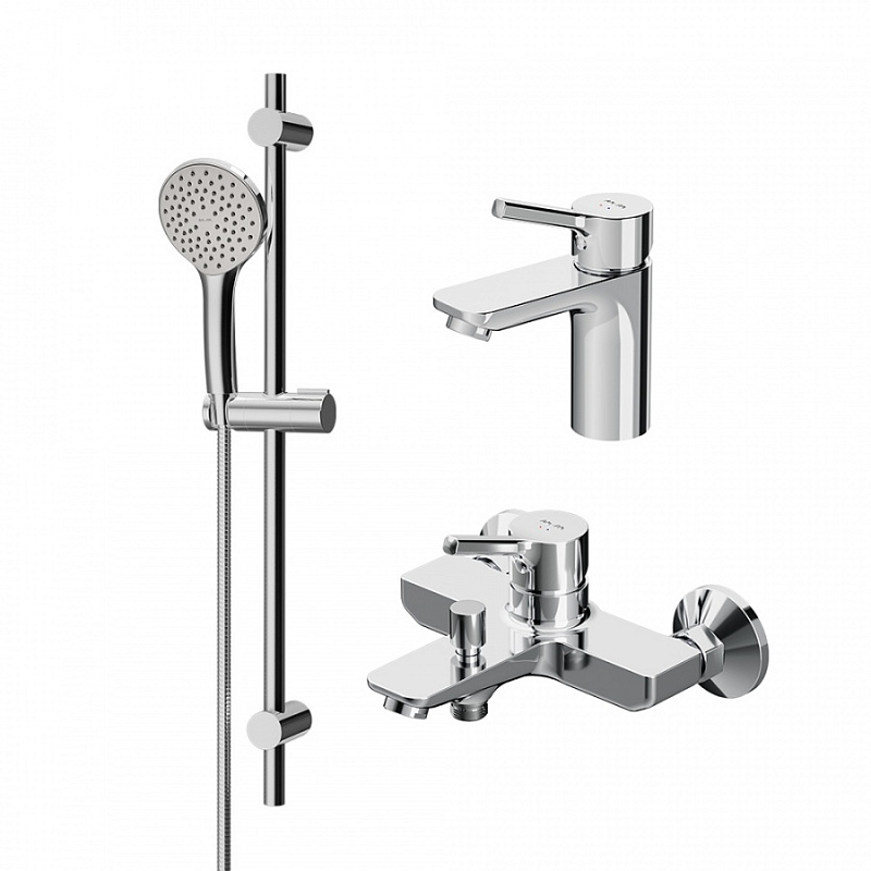 F40985B00 набор 3в1: см-ль д/умывальника см-ль д/ванны/душа душевой комплект шт. AM.PM X-Joy S 