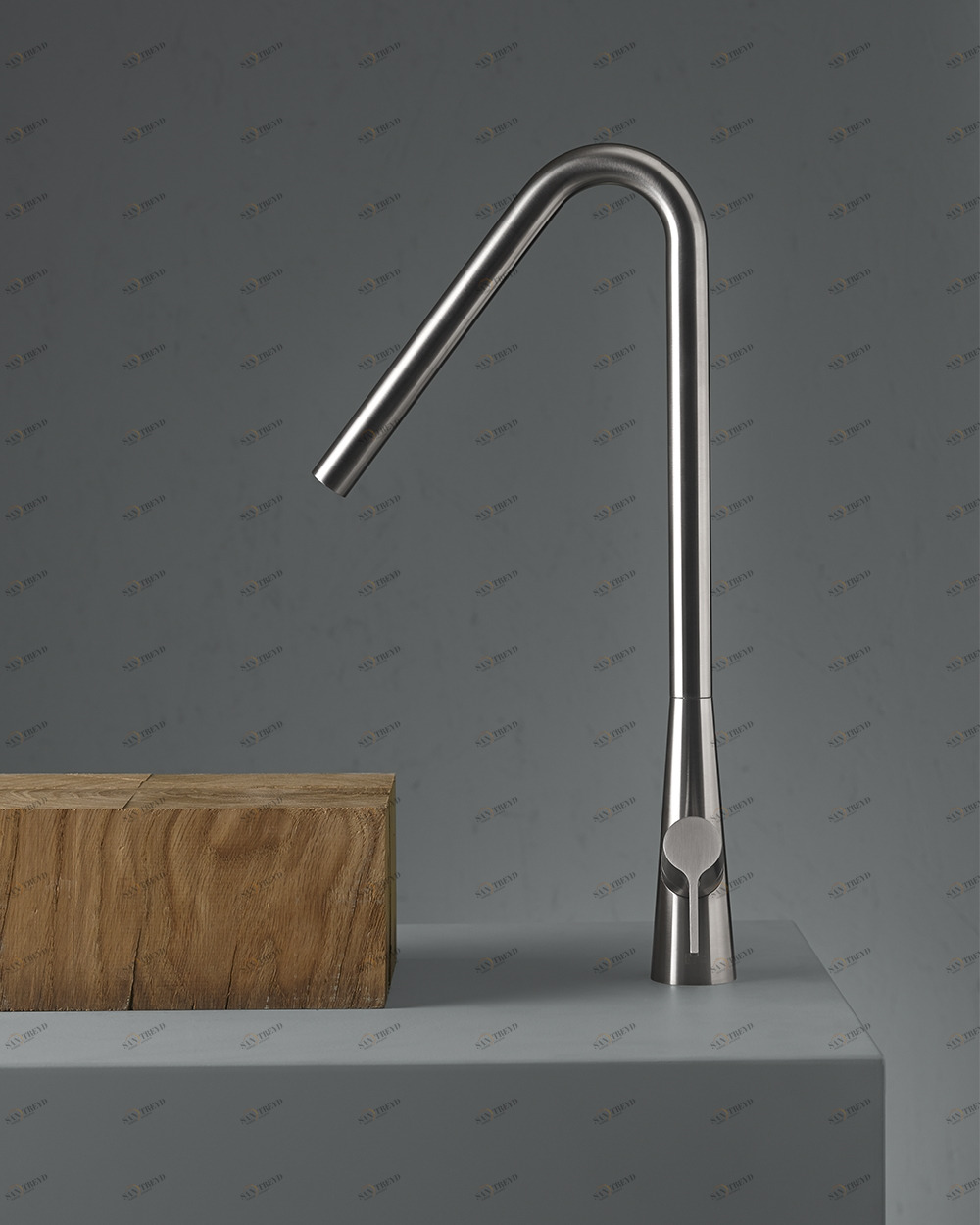 Вулкан. 36 02. Смеситель для умывальника Quadrodesign Volcano