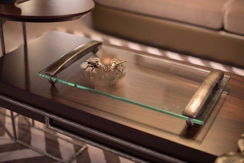 Поднос стеклянный прямоугольный Santreyd sun-id-1441052 - Вид №1