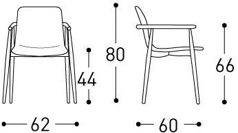 Varaschin Садовое кресло из ткани с подлокотниками Lapis 241p - Вид №4