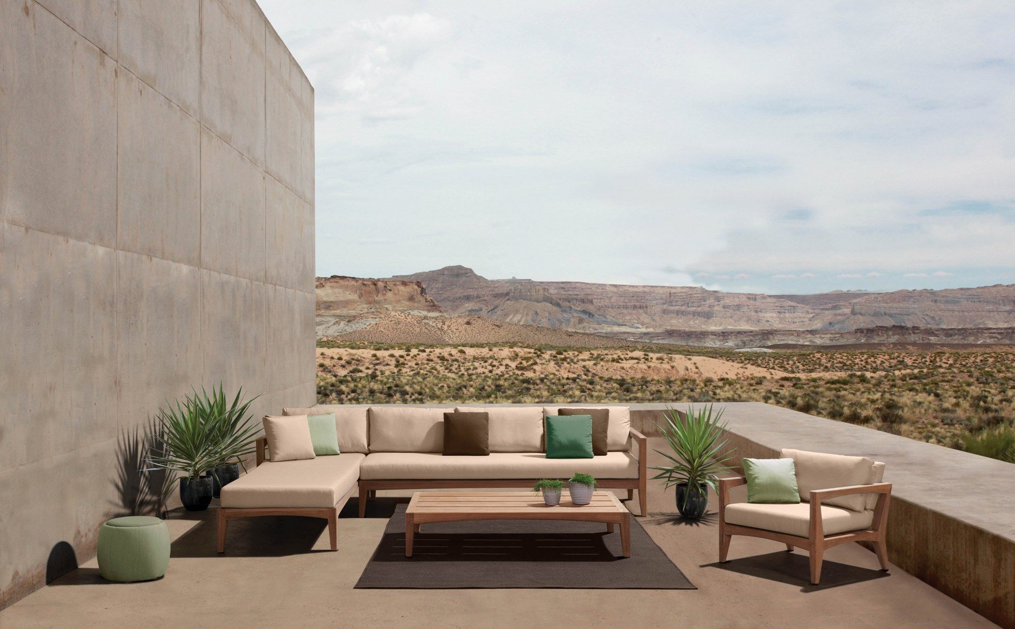 Ткань мягкая Садовая спальная кровать Royal Botania Zenhit lounge ARCH-00012444 - Вид №6