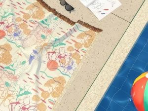 PPPattern Хлопковое пляжное полотенце Tttowel