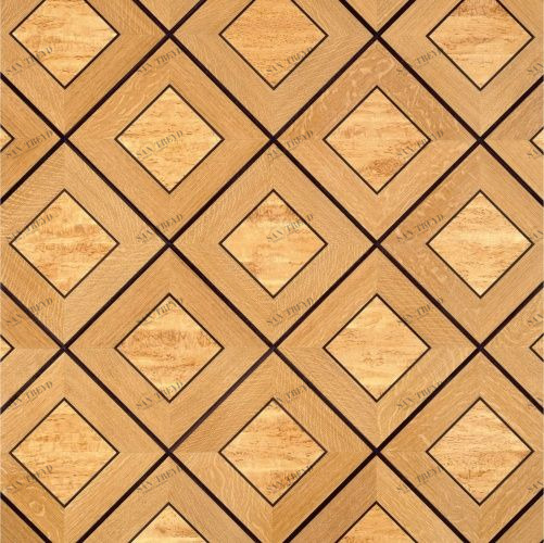 Художественный паркет Da Vinci Щитовой 26-161 Дуб (Гладкая) 500х500 мм 26010161