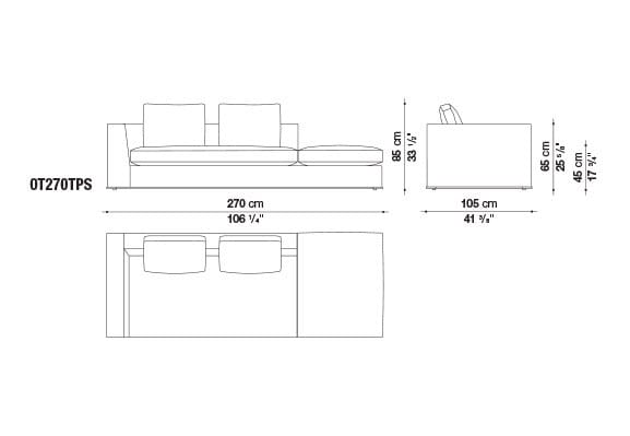 Мягкая ткань Dormeuse Maxalto Otium ARCH-00011071 - Вид №3