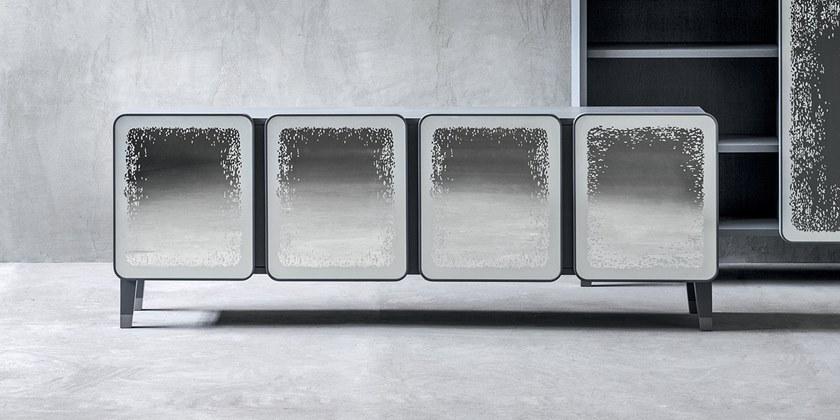 Gervasoni Буфет из орехового дерева с зеркальной дверцей Brick sun-id-1374387 - Вид №1