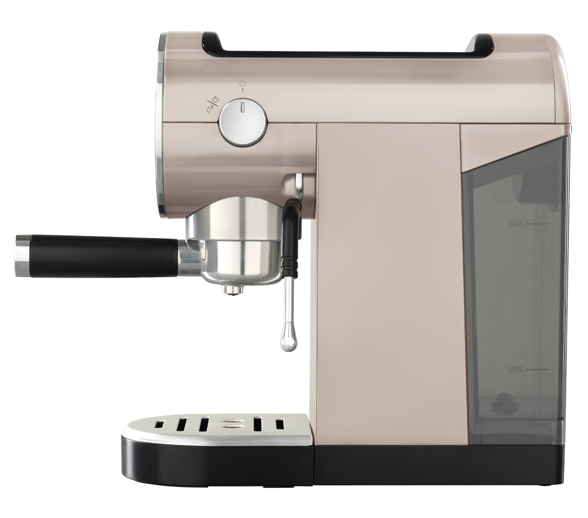 9130746 Кофеварка рожковая Tesler ECM-260 SAND GREY коричневый STDN-0118511 - Вид №3