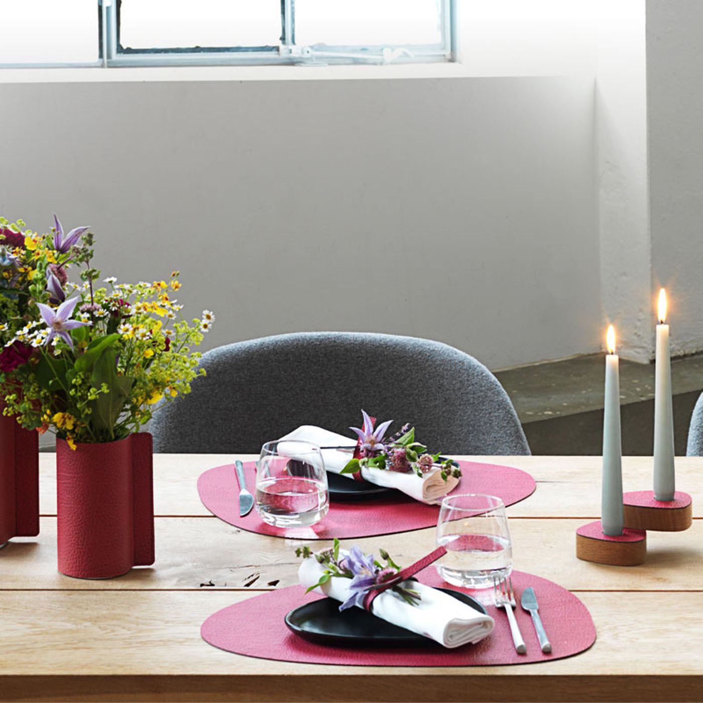 983573 NUPO raspberry подстановочная салфетка фигурная 37x44 см, толщина 1,6 мм;LIND DNA  - Вид №1