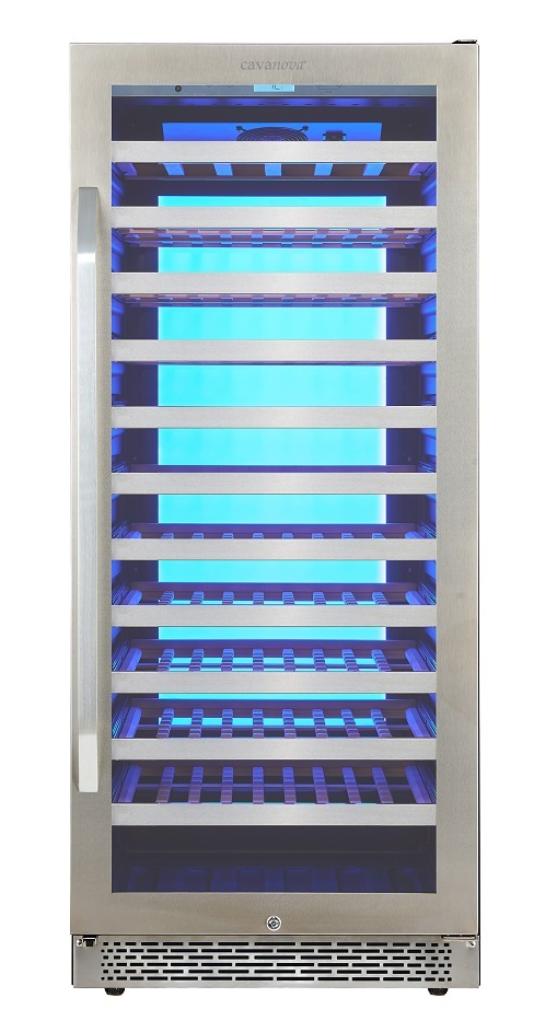 9189163 Винный шкаф Cavanova CV102-1TL серебристый STDN-0028242 - Вид №12