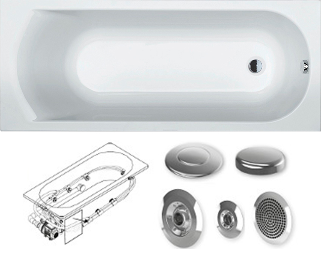 BB6000500000000_hit1 Ванна Riho Miami Santreyd - Вид №2