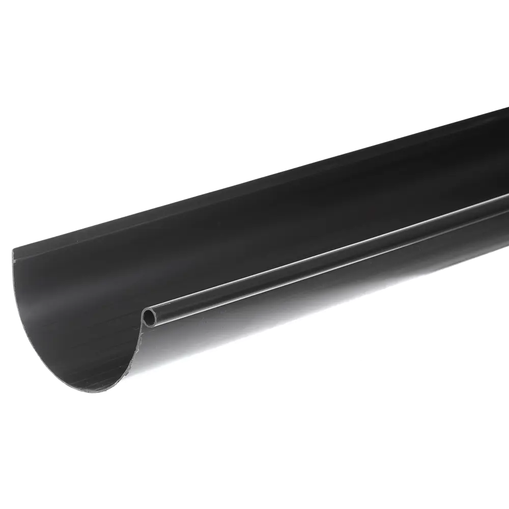 88209210 Желоб водосточный Интерпрофиль 125 мм 2 м цвет серый STLM-1016128 