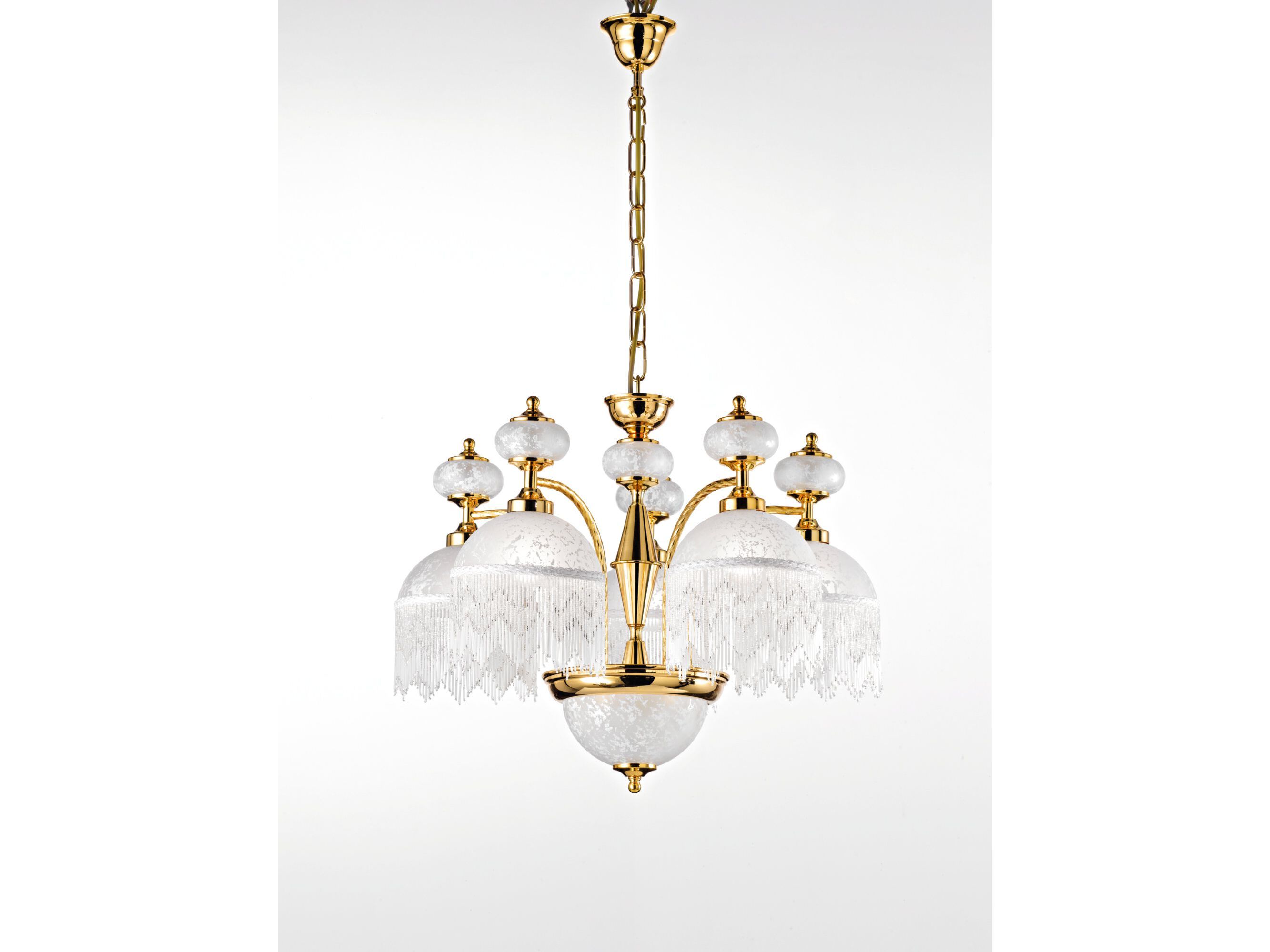 Подвесной светильник из латуни и стекла Cremasco Illuminazione COROLLA ARCH-00083677 - Вид №1