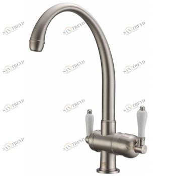 Zorg ZR 329 YF Nickel Смеситель для кухни Zorg 395х220 