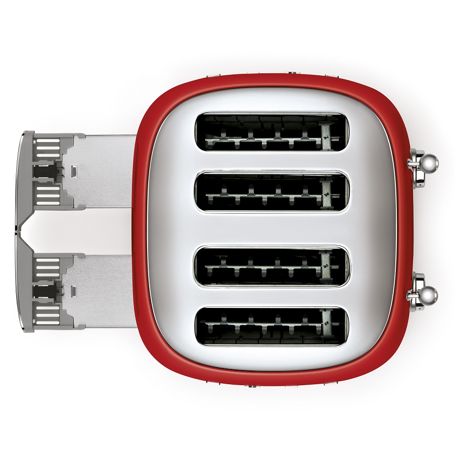 Тостер Smeg на 4 ломтика, красный TSF03RDEU - Вид №5