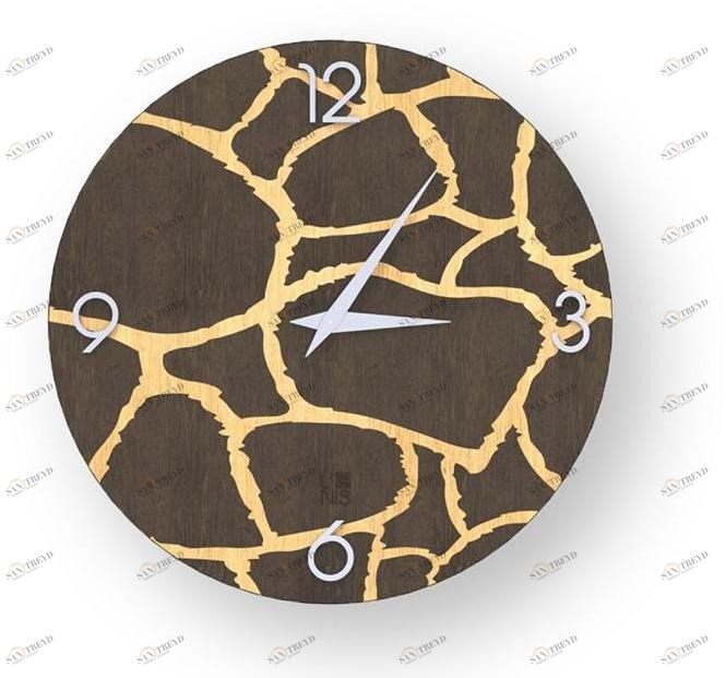 LIGNIS® Настенные часы из инкрустированного дерева Dolcevita animalier 10.011 / 10.089