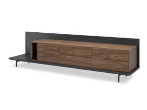 Деревянный шкаф для телевизора с ящиками