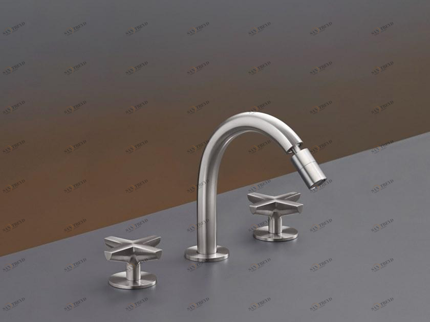 Ceadesign Смеситель для раковины с 3 отверстиями из нержавеющей стали Cross Crx 19