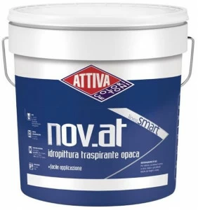 ATTIVA Дышащая матовая краска на водной основе Smalti e pitture