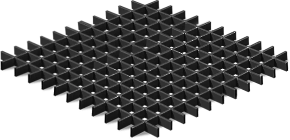86162879 Комплект грильято 50x50x40 мм 1.2 м черный STLM-1017850