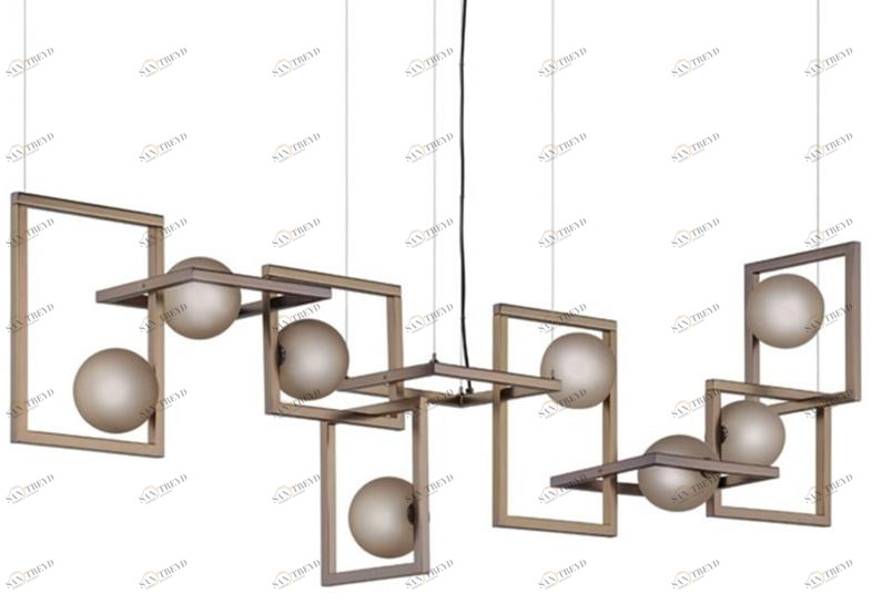 Euroluce Lampadari Подвесной светильник из металла и пирекса Rhythm sun-id-1468251
