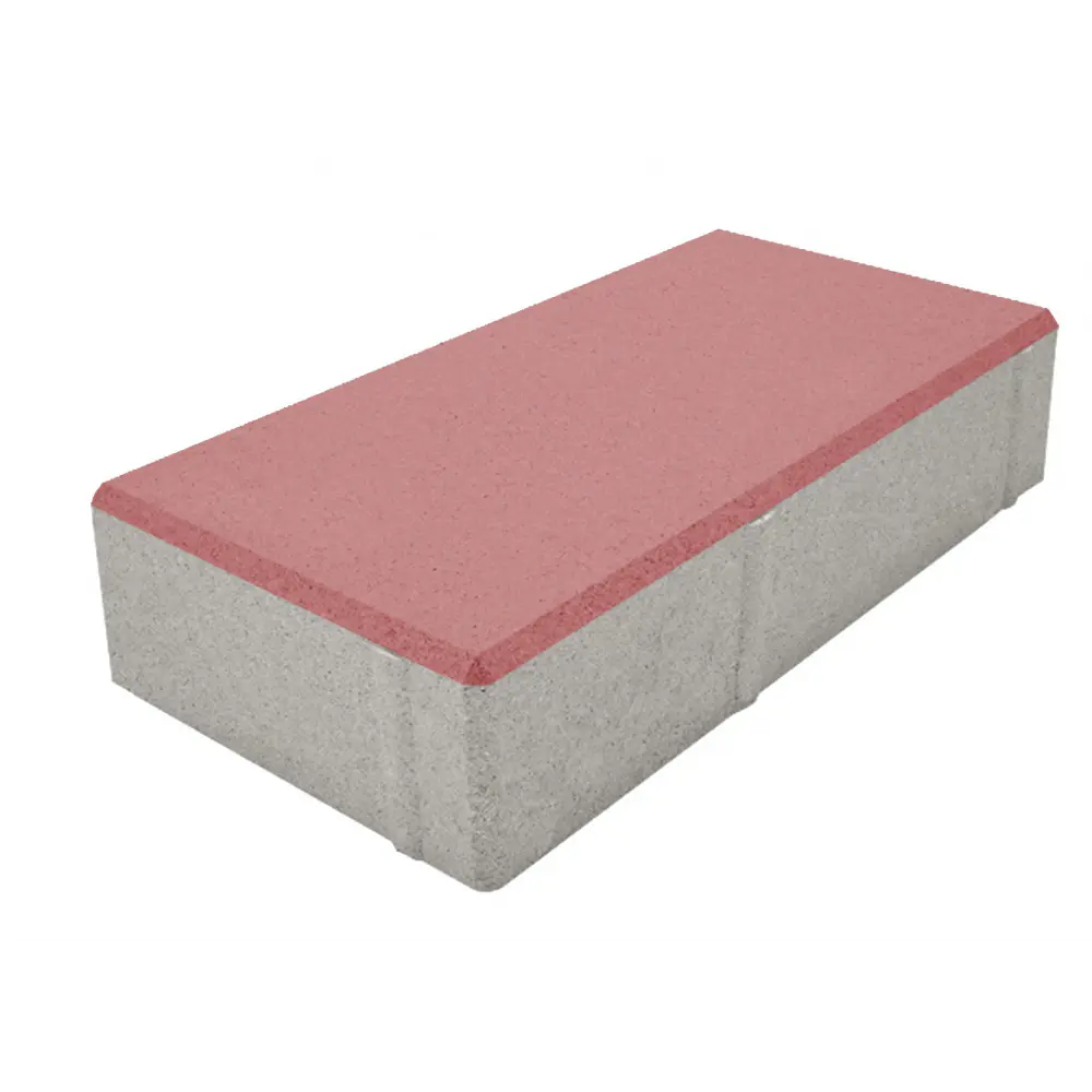 Плитка тротуарная Призма 200x100x70 мм цвет красный 85263190 STLM-2035152 Santreyd 