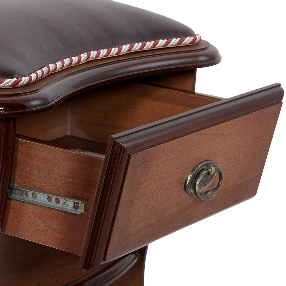 11136 Табурет Сапог с ящиком Орех Бордо BOGACHO 4627138237762 - Вид №5