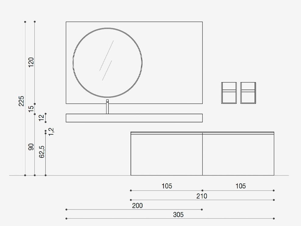 Модульная система ванной комнаты ARCOM ARCH-00007272