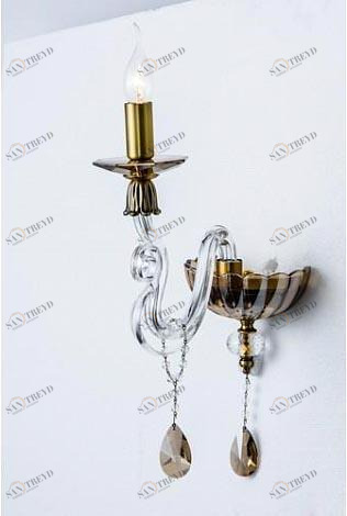 Бра металлическое латунь Ambra 5127/21 AP-1 DIVINARE СВЕЧА 00-3929885 Золото 