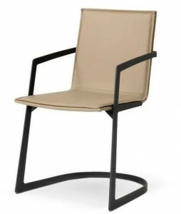 Roche Bobois Консольное кожаное кресло с подлокотниками Echoes