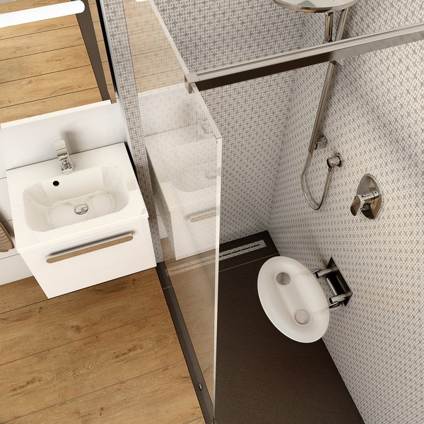 Универсальное сиденье для душа OVO-P-CLEAR/BLACK Ravak B8F0000042 - Вид №8