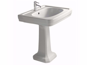 Керамическая раковина на колонне