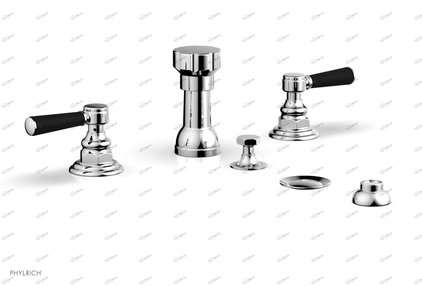 Смеситель для биде HEX TRADITIONAL Phylrich  500-62-026X040 Хромированный 