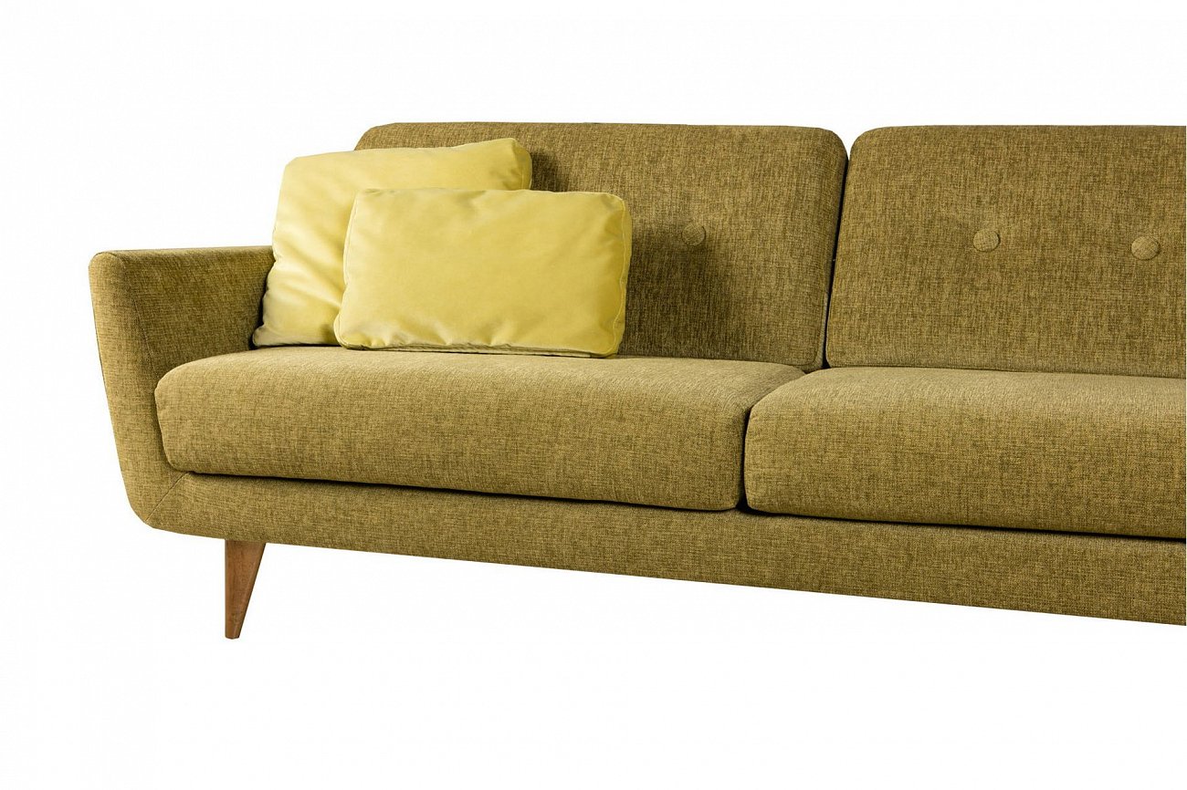 Диван Rucola трехместный прямой горчичный SITS ДИЗАЙНЕРСКИЕ, RUCOLA 192325 Желтый  - Вид №7