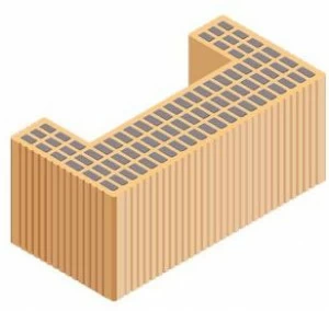 T2D Опалубка из антисейсмического несущего кирпича Muratura armata 2.0® 447